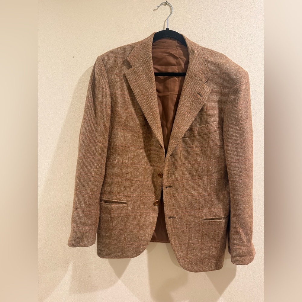 kiton napoli mens blazer jacket Wool Size 52